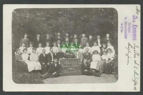 137482 AK Dresden Löbtau 1907 Fotokarte Gesangsverein Cäcilia Tharandt