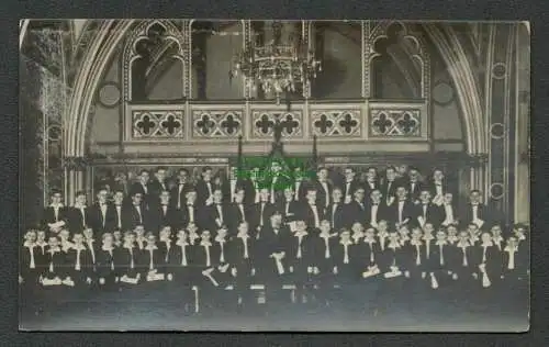 137394 Ansichtskarte Dresden Fotokarte Kreuzchor Leitung Prof. Otto Richter um 130