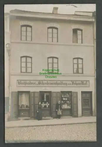 137363 Ansichtskarte Dresden 1915 Fotokarte Franklinstrasse Buchbinderei Johann Nieß