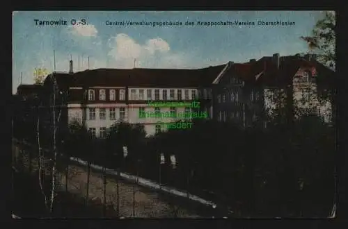 136564 Ansichtskarte Tarnowitz O.-S. Tarnowskie Gory um 1920 Central Verwaltung Verein