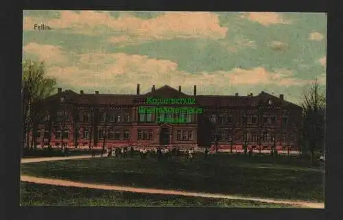 136697 Ansichtskarte Viljandi Fellin Estland Eesti um 1910 Schule ? Großes Gebäude
