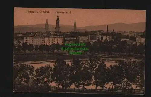 136551 Ansichtskarte Prudnik Neustadt O.S. 1929 Panorama I
