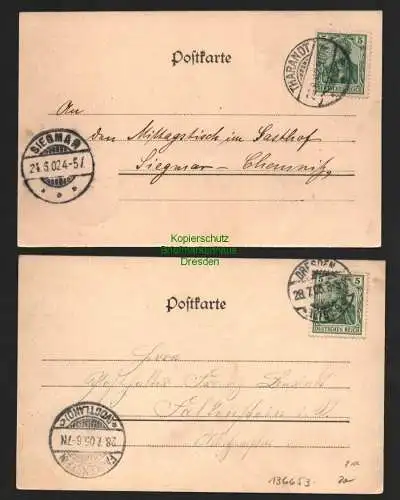 136653 2 AK Dresden 1905 Partie im Plauenschen Grund Begerburg 1902
