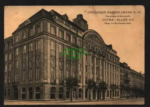135214 AK Dresden Dresdner Handelsbank Ostra Allee Haus der Kaufmannschaft 1927