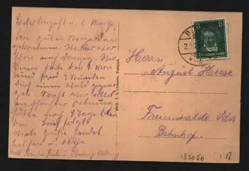 135050 AK Stettin Podejuch Buchheide Worpitzky-Quelle 1928