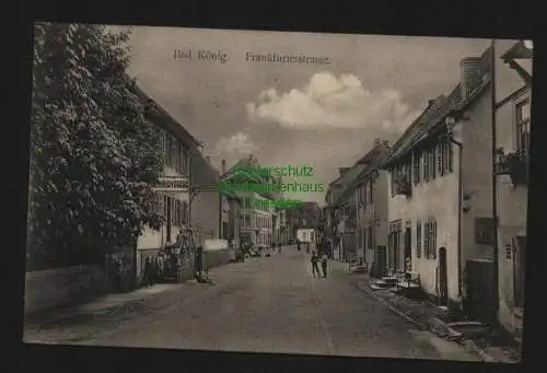 135256 Ansichtskarte Bad König Odenwald 1914 Frankfurterstrasse Gasthaus …. Quelle
