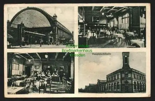 146671 Ansichtskarte Dresden 1941 Bahnhof Wettiner Strasse Wartesaal I. und III. Klasse