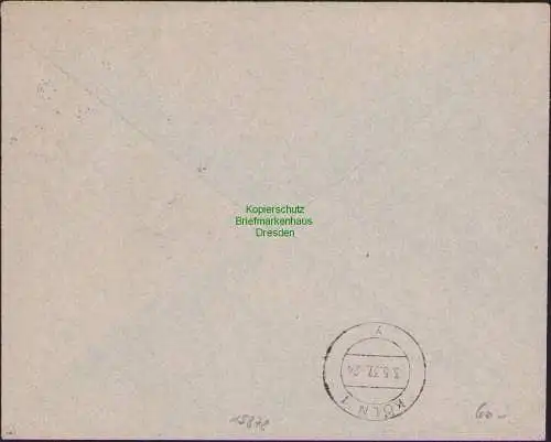 B15878 Brief DR Graf Zeppelin Deutschlandfahrt 1937 Postabwurf Nordamerikafahrt