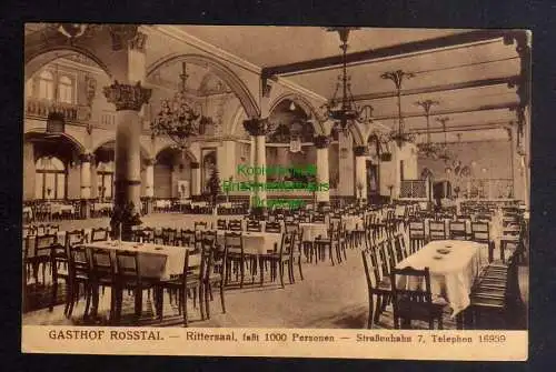 131707 AK Dresden 1927 Gorbitz Gasthof Rosstal Rittersaal für fast 1000 Personen