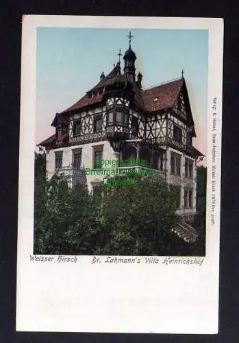 131667 Ansichtskarte Dresden Weißer Hirsch Dr. Lahmanns Villa Heinrichshof um 1905