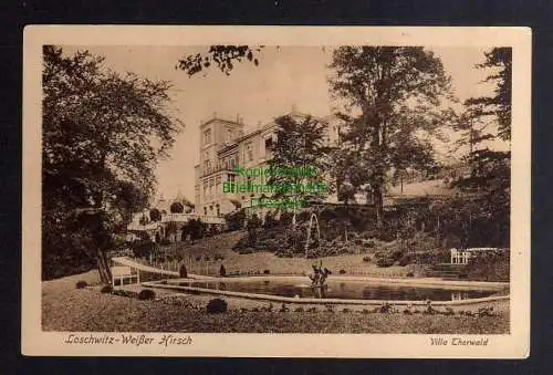 131665 Ansichtskarte Dresden Loschwitz Weißer Hirsch Villa Thorwald um 1915