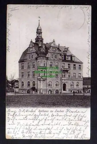 131645 Ansichtskarte Rathaus Dresden Leuben 1902