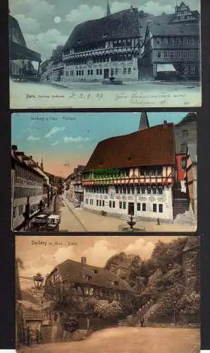 131543 3 Ansichtskarte Stolberg Harz Rathaus 1899 1918 1906