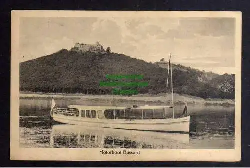 129628 Ansichtskarte Waldeck 1915 Motorbootbetrieb Waldecker Talsperre Feldpost