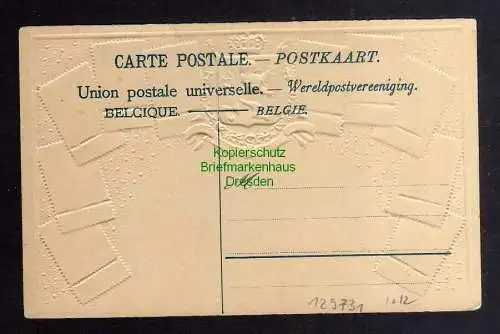 129731 AK Philatelie Postkarte Belgie De Belgique Belgien Wappen um 1905
