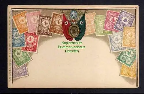 129759 AK Philatelie Postkarte Niederlande Wappen geprägt um 1910