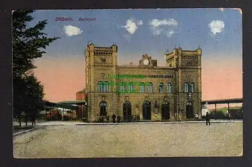 129210 AK Döbeln Bahnhof 1918