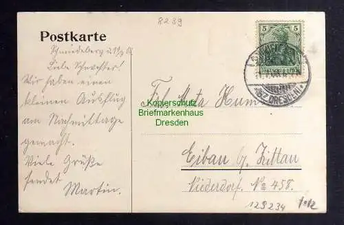 129234 AK Buschmühle Bez. Dresden Post Schmiedeberg 1908