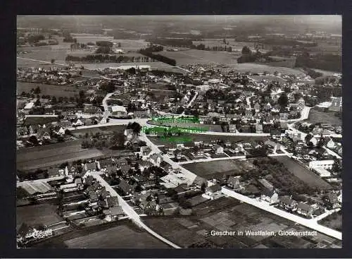 128484 Ansichtskarte Gescher in Westfahlen Glockenstadt Luftbild Fliegeraufnahme Foto 1972