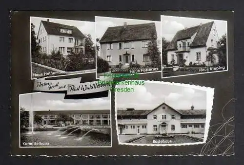 128540 Ansichtskarte Bad Waldliesborn Lippstadt Haus Heinemann Hubertus Rieping Badehaus 19