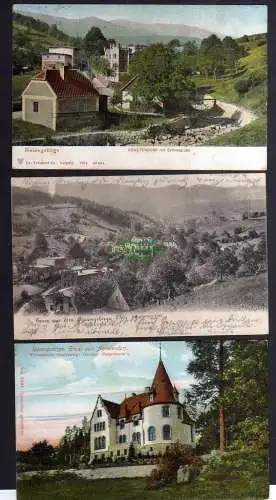 127691 3 Ansichtskarte Riesengebirge Seidorf Lindenhof Weidmanns Ruh Lohirhaus 1916