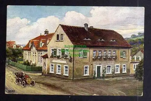 127449 AK Thieschitz bei Gera Scheffels Gasthof mit Saalneubau 1914 WIRO Künstle