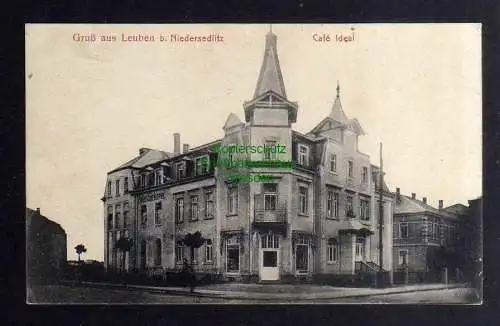 127792 Ansichtskarte Dresden Leuben bei Niedersedlitz um 1910 Cafe Ideal Volksbäckerei