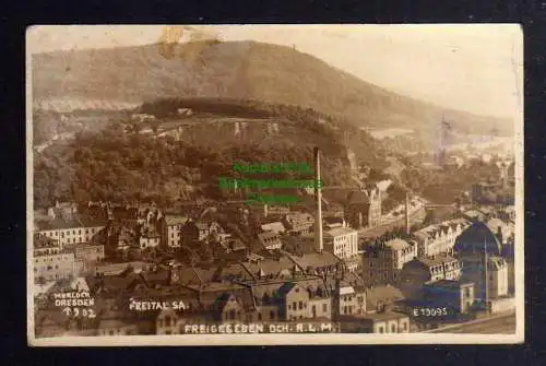 126638 AK Freital Fotokarte 1943 Morlock Dresden Luftbild freigegeben Feldpost