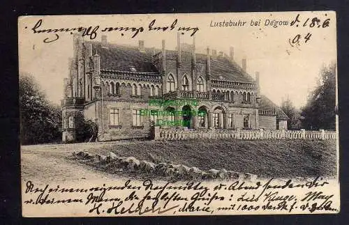 126612 Ansichtskarte Lustebuhr bei Degow 1904 Dygowo