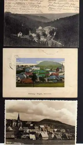 124941 3 Ansichtskarte Hirschsprung bei Altenberg Unter Hirschsprung 1911 Fotokarte 1931