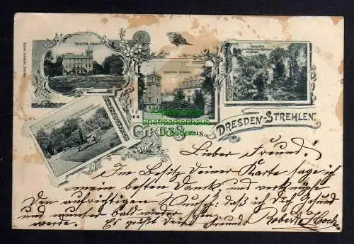 122845 AK Dresden Strehlen 1898 Königliche Villa Geschenk Kaiser Wilhelm I.