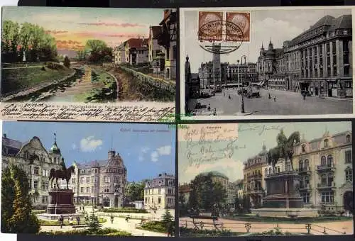123122 9 Ansichtskarte Erfurt Bahnhofsplatz 1934 Kaiserplatz 1934 Christianenheim Regierung