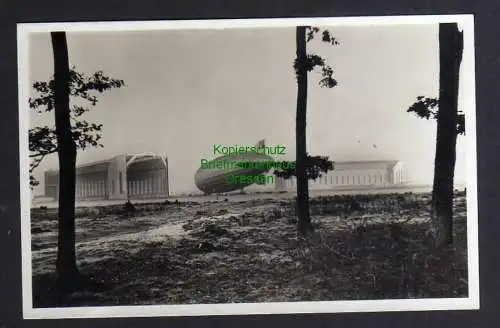 122562 AK Luftschiff Zeppelin Luftschiffhafen Rhein Main um 1935 Fotokarte