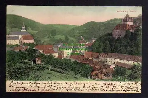 122660 Ansichtskarte Liebstadt Sachsen Schloss Kukukstein 1907