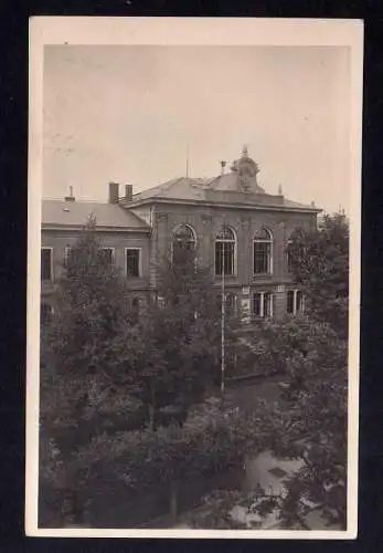 121164 AK Dresden 1925 Fotokarte 35. Volksschule Bünaustraße 32 zerstört 1945