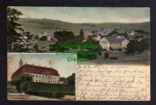 121417 AK Braunsdorf um 1905 Schloss Lichtenwalde bei Frankenberg Sachsen