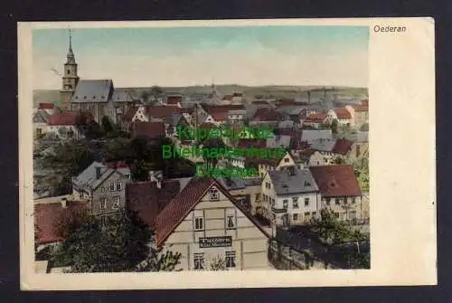 121413 Ansichtskarte Oederan 1909 Bahnpost Dresden - Reichenbach Vogtl.