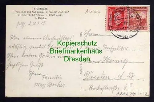 121276 AK Bad Geltschberg Stadt Lewin Bahnhof 1929