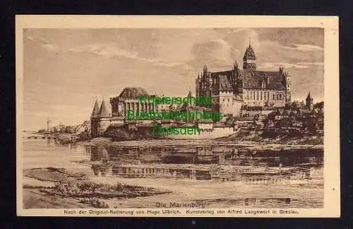 121420 AK Malbork Marienburg um 1920 Deutscher Ostmarken Verein