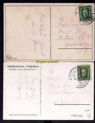 120332 2 AK Filippsdorf 1926 Filipov Marienerscheinung von 1866 Redemptoristen P