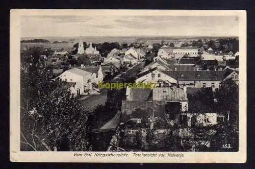 120392 Ansichtskarte Kalvarja Kalvarija Litauen 1915 Östl. Kriegsschauplatz Feldpost 209