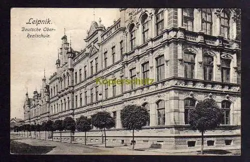 120326 Ansichtskarte Leipnik 1925 Deutsche Ober Realschule
