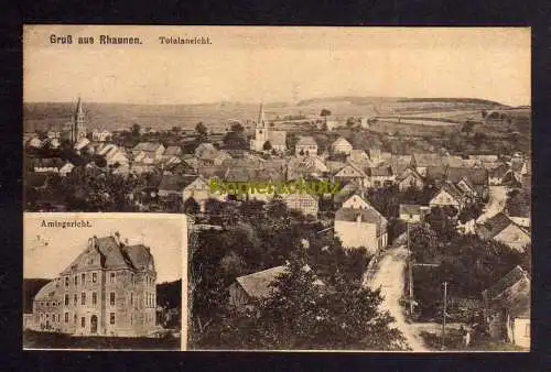 120366 Ansichtskarte Rhaunen Hunsrück 1923 Totale und Amtsgericht