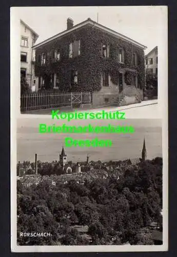 119487 AK Rorschach Fotokarte Wohnhaus 1933
