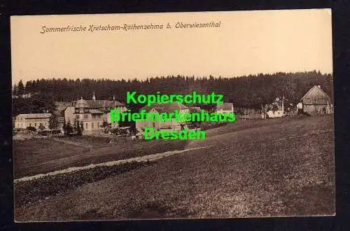 118276 Ansichtskarte Kretscham-Rothensehma bei Oberwiesenthal 1914