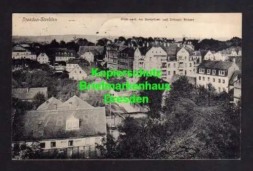 115905 Ansichtskarte Dresden Strehlen Mockritzer Straße Dohnaer Strasse 1922