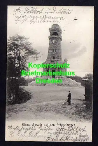116061 AK Berlin Bismarckwarte auf den Müggelbergen 1906