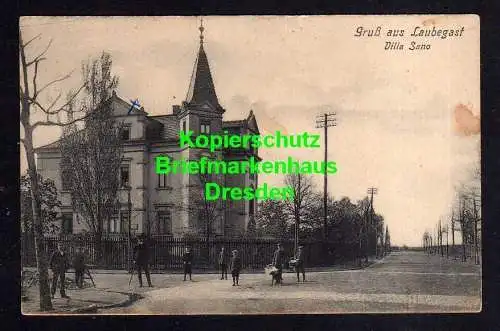 116639 Ansichtskarte Dresden Laubegast Villa Sano um 1925