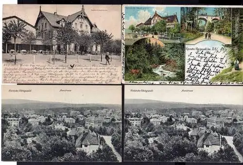 115191 7 Ansichtskarte Dresden Klotsche Königswald Bahnhofs Restaurant 1898 1903 Auenstraße