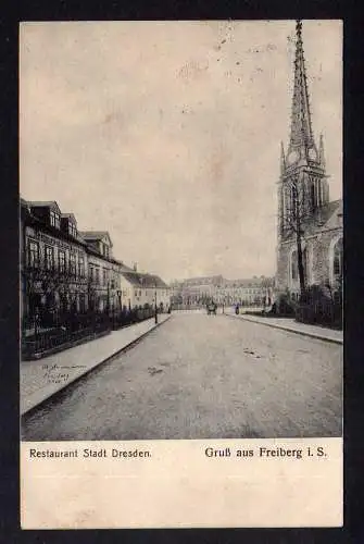 115206 AK Freiberg Restaurant Stadt Dresden 1914 Kirche